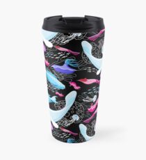 Seamless pattern of marine animals Travel Mug