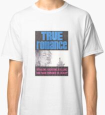 TRUE ROMANCE Hand gezeichnete Filmplakat in Bleistift Classic T-Shirt