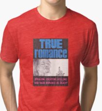 TRUE ROMANCE hand drawn movie poster in pencil Tri-blend T-Shirt