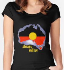 Immer war, wird immer sein, Aborigines-Land Tailliertes Rundhals-Shirt