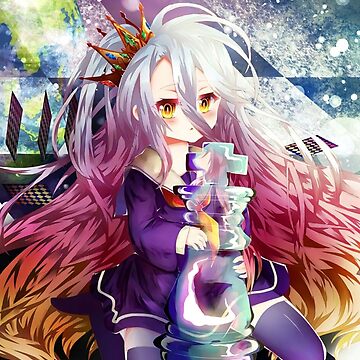 No Game No Life Anime - Skateboard Deck - Jibril & Steph Dola Official