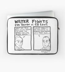 Writer Fights - Tolkien vs. Lewis Laptop Sleeve