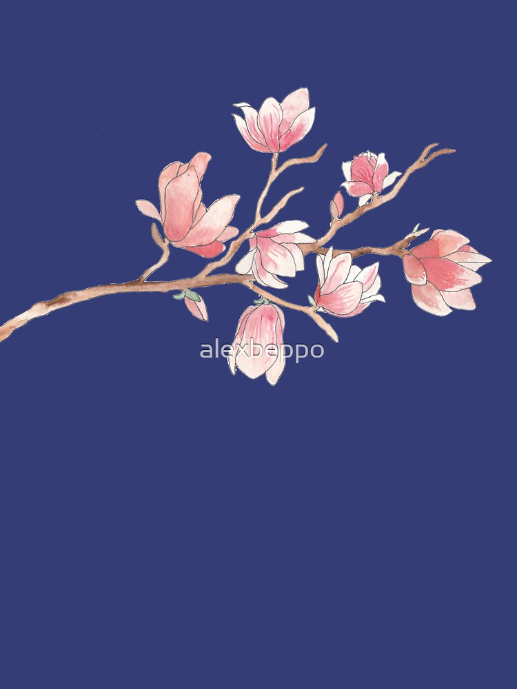 Watercolour Magnolia by alexbeppo