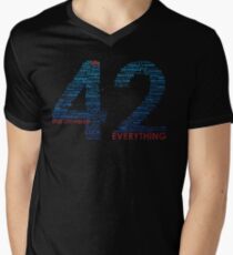 Life, The Universe, and Everything- Hitchhiker's Guide to the Galaxy Men's V-Neck T-Shirt