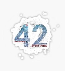 Life, The Universe, and Everything- Hitchhiker's Guide to the Galaxy Sticker