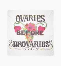 Leslie Knope - Ovaries before Brovaries Quote - Art Print Scarf