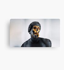 Gold Face Metal Print