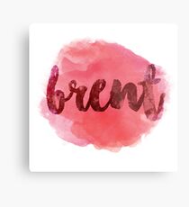 BRENT Red Metal Print