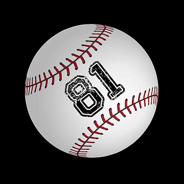 Baseball ball number 21, twenty one  Sticker for Sale by TheCultStuff