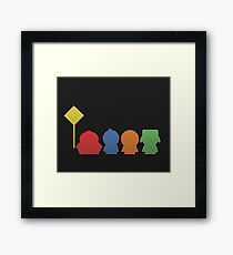 Minimalistic South Park Framed Print
