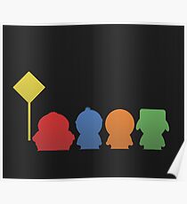 Minimalistic South Park Poster