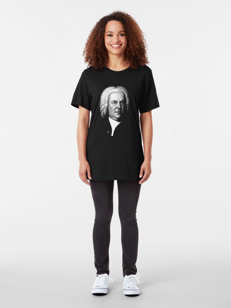 Alternate view of Johann Sebastian Bach, Perhaps the Greatest Composer Ever Slim Fit T-Shirt