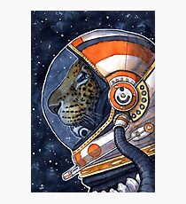 Astronaut Leopard Photographic Print