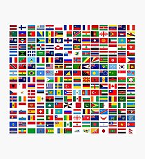 Flaggen der Welt Fotodruck