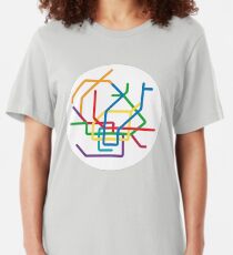 Mini Metros - Hamburg, Germany Slim Fit T-Shirt