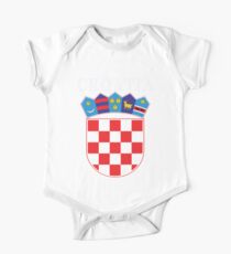 Kroatien Deluxe Fußball Jersey Design Baby Body Kurzarm