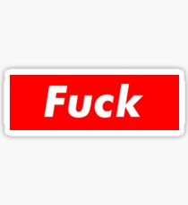 Fuck box logo Sticker