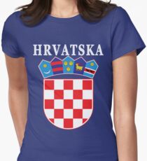 Croatia Hrvatska Deluxe National Jersey Women's Fitted T-Shirt