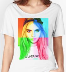 Cara Delevingne pencil portrait 3 Women's Relaxed Fit T-Shirt