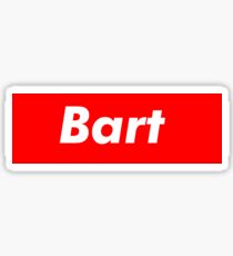 Supreme Bart Sticker