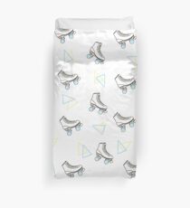 Retro Roller Skate Pattern Duvet Cover