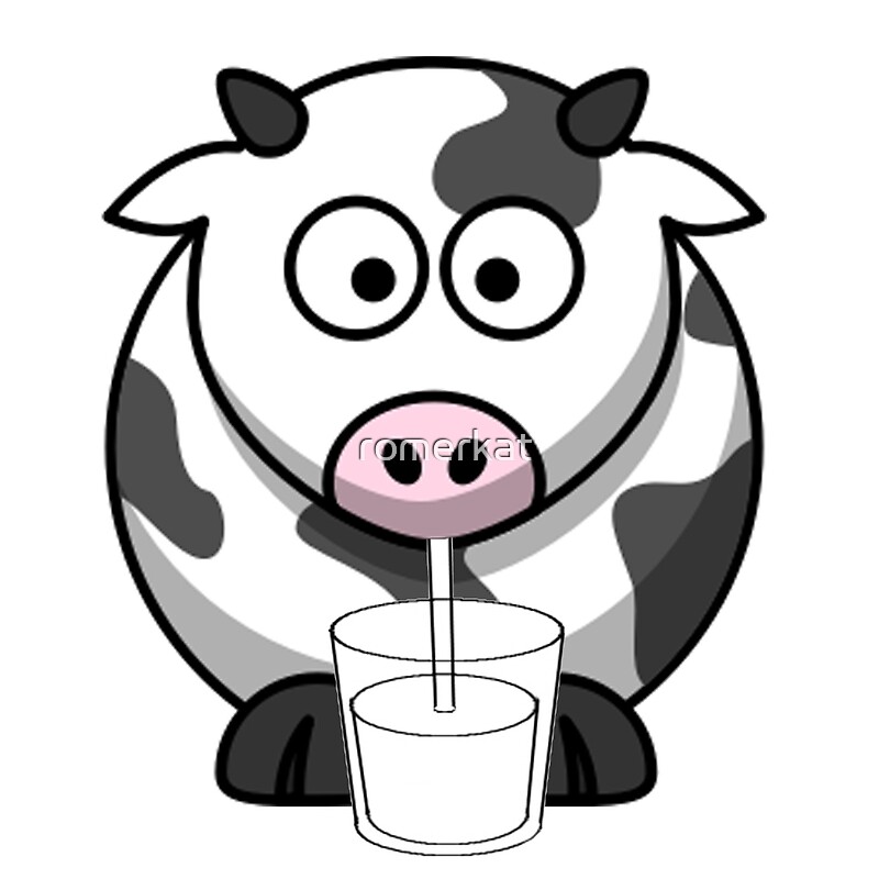 "Cow Drinking Milk" Art Prints by romerkat | Redbubble