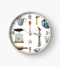 Love to Bake! - white background Clock