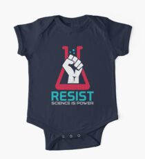 March For Science - RESIST - Political Protest Short Sleeve Baby One-Piece