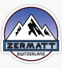 ZERMATT SWITZERLAND Mountain Skiing Ski Snowboard Snowboarding Sticker