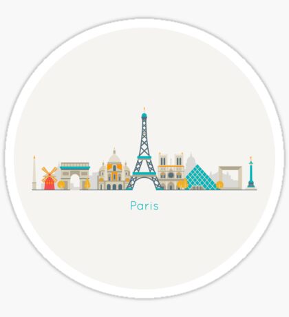 Paris Stickers | Redbubble