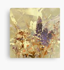 floral sur beige/floral on beige Metal Print