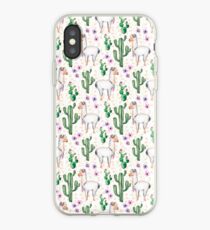 Funny Llama Pattern iPhone Case