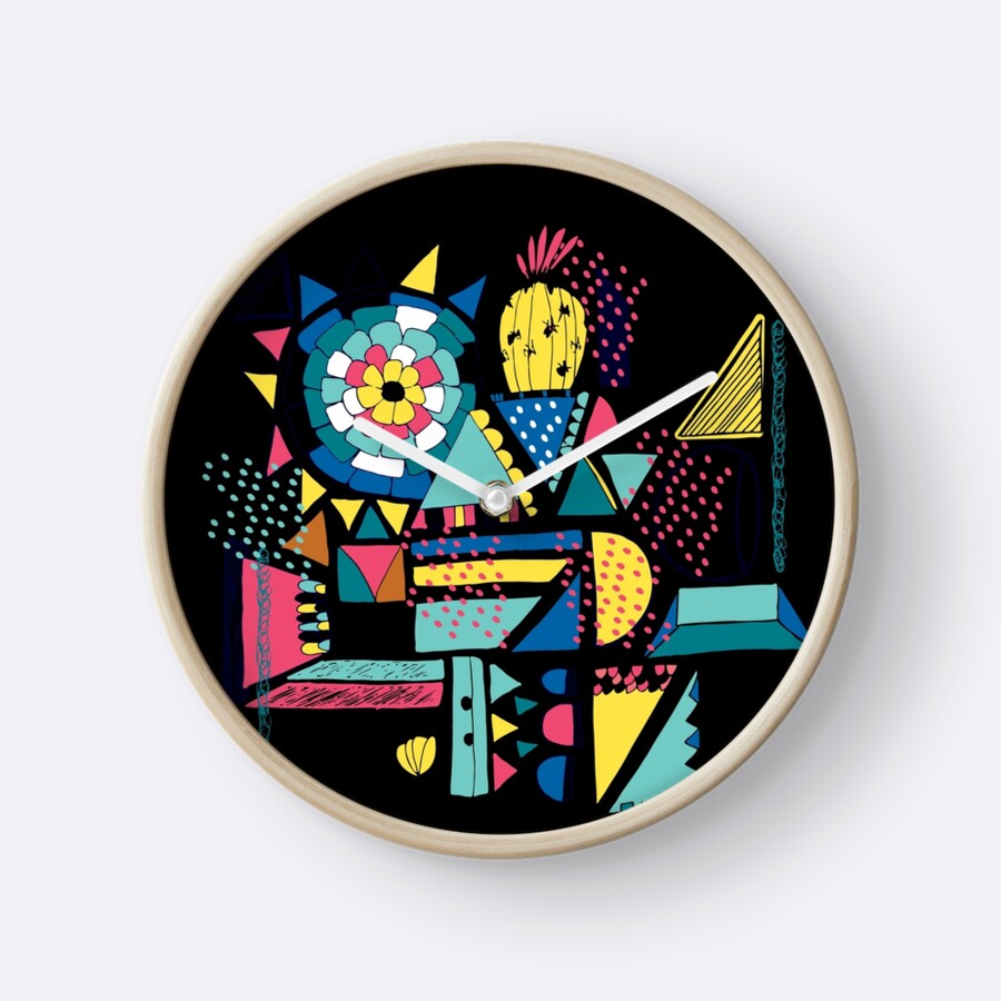  Modern Pop  Art  Clocks  by alextilalila Redbubble