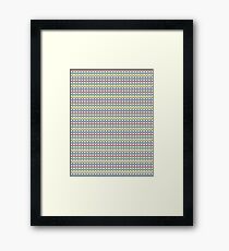 Multicoloured Super Mario Mushrooms Framed Print