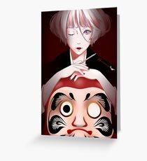 Daruma Greeting Card