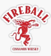 Fireball Cinnamon Whiskey Logo Sticker