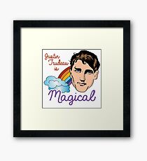 Justin Trudeau is Magical Framed Print