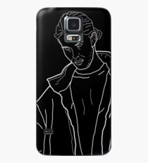 Dead Boy Outline Black Case/Skin for Samsung Galaxy