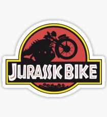 JURASSIC BIKE vintage motorcycle Sticker