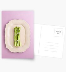Fresh green asparagus Postcards