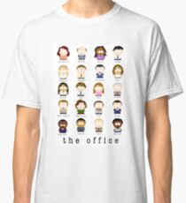 Camiseta clásica Los personajes de dibujos animados de Office