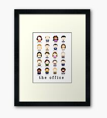 The Office Cartoon Characters Framed Print