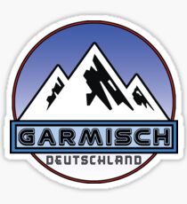 Ski Garmisch Deutschland Bayern Skiing Ski Mountain Bavaria Hiking Climbing Sticker