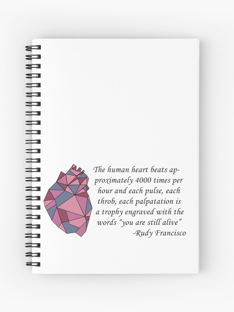 rudy francisco poetry quote spiral notebook poetry quote
