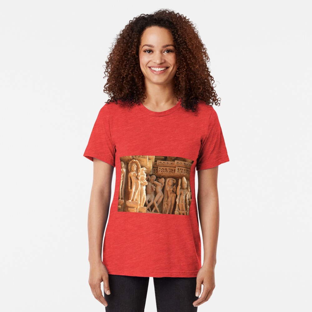 Khajuraho, birthplace of the Karma Sutra Tri-blend T-Shirt