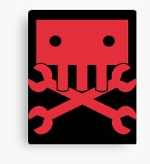 Robot Crossbones-2 Canvas Print
