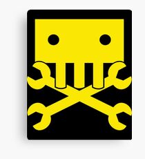 Robot Crossbones Canvas Print