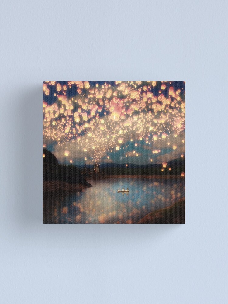 "Wish Lanterns for Love" Canvas Print by BelleFlores Redbubble