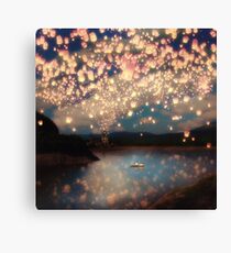 Wish Lanterns for Love Canvas Print