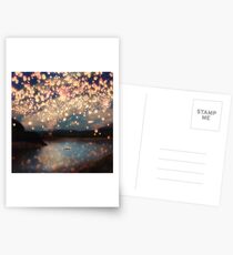 Wish Lanterns for Love Postcards